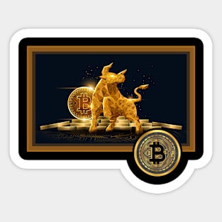 Bitcoin Bull Sticker